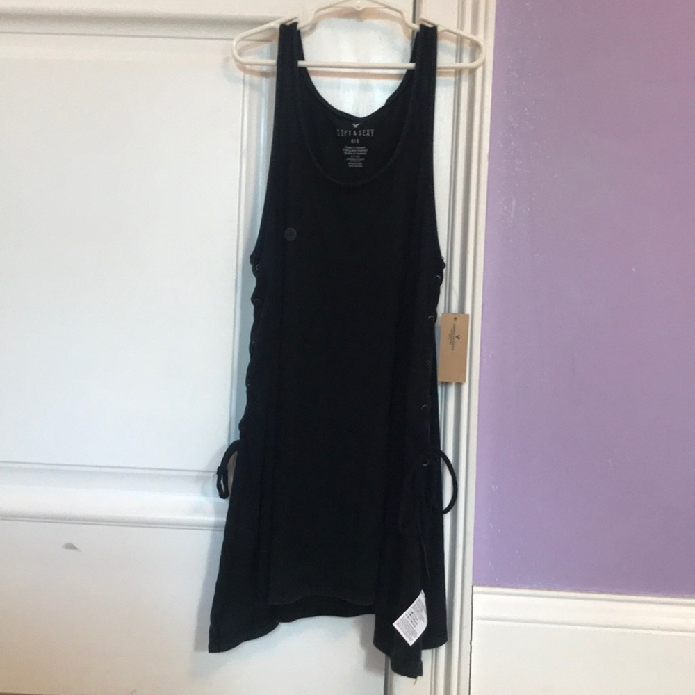 American Eagle Soft & Sexy Rib Lace Up Tank